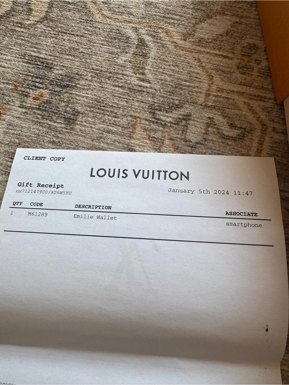 Louis Vuitton Emilie Wallet Pink Leather